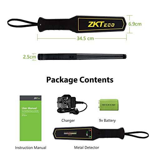 Metal Detector Wand Handheld Security Metal Detector, High Accuracy