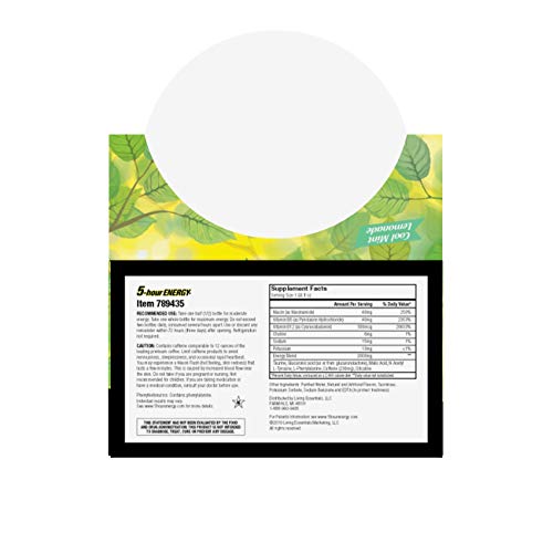 5hour ENERGY Shot, Extra Strength Cool Mint Lemonade, 1.93 Ounce, 24