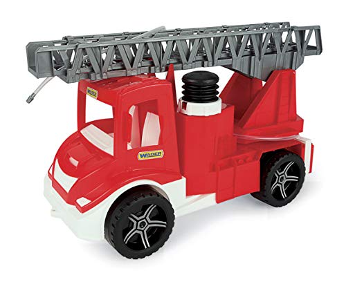 Wader 32170 - Multi Truck Feuerwehr mit Pumpe und Schlauch, Spielzeugauto ab 3 Jahren, ca. 43 x 20 x 25 cm, mehrfarbig, ideal als Geschenk zum phantasievollen Spielen