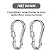 I-pure items Hammock Straps (5ft) - 2 PCS Tree Swing Straps Hanging Kit Holds 2200 LB with 4 Heavy Duty Carabiners - Camping Hammock Rope Straps Accessories - Compact & Easy to Set Up