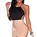 Women Sexy Bandage Backless Bodycon Spaghetti Strap Club Party Mini Dress (S)
