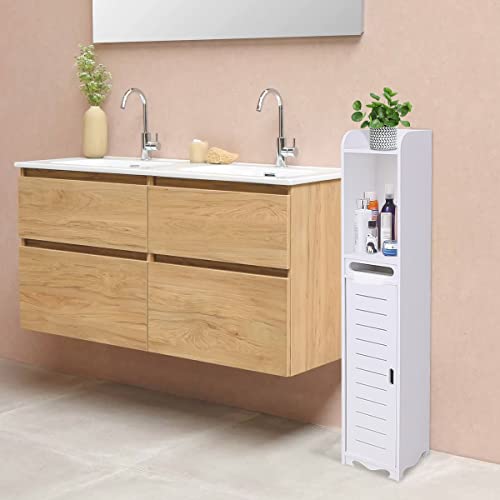 SHSYCER Small Bathroom Storage Narrow Bathroom Organizer, New