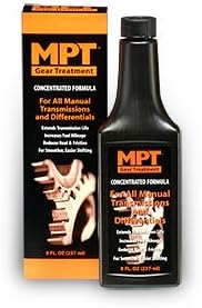 MPT Gear Treatment, Quart -Concentrated Formula –for All Manual Transmissions and Differentials –Extends Transmission Life, Increases Fuel Mileage, Reduces Heat & Friction