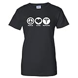 Tee Plaza - Peace Love Nursing t-shirt Cute Nurse RN tee