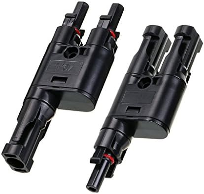 1 Pairs of Solar PV MC4 Branch Connectors Solar Energy Adapter Solar Panel MC4 T/ Y Branch Cable Splitter Coupler Combiner (MFF/ FMM)