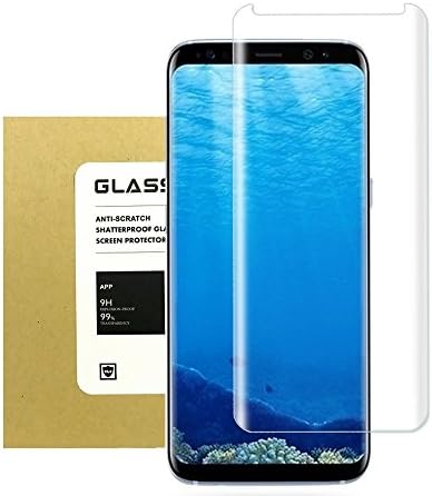 Galaxy S8 Tempered Glass Screen Protector Onexix [9H Hardness] [HD Clear] [Bubble Free] Anti-scratches Easy Installation Premium Screen Protector for Samsung Galaxy S8 Clear
