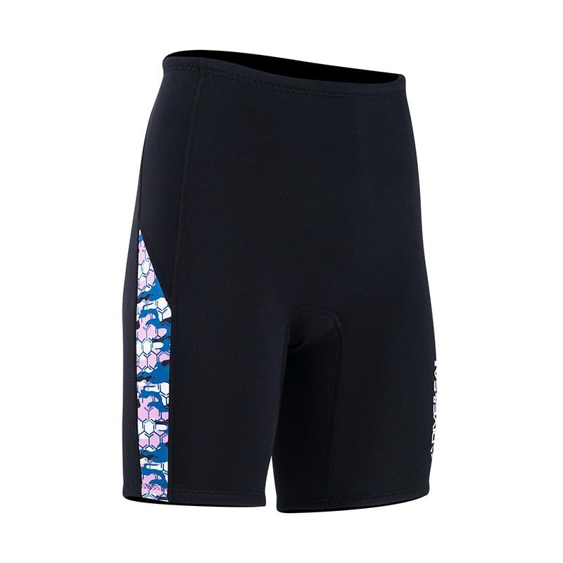 EUPTE 2mm Women/Men Split Body Warm Diving Vest, Surfing and Swimming Diving Shorts (Women's shorts, XS)