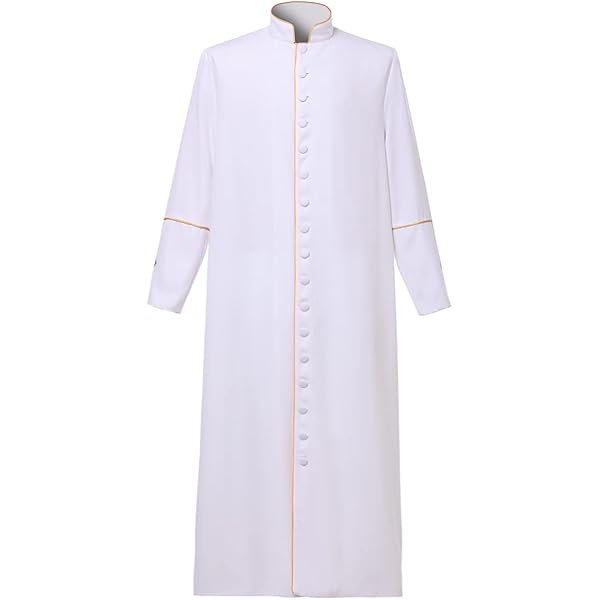 thumbnail image 2 of 2 Pcs White Embroidery Wedding Pastor Stole With Cross Clergy Church Choir 2 of 13