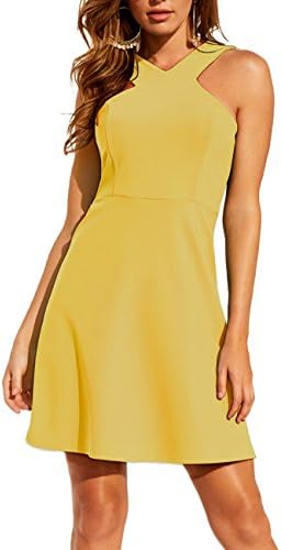 JTNFairy Women's Casual Floral Printed T-Shirt Dress Sleeveless Swing Loose with Pockets