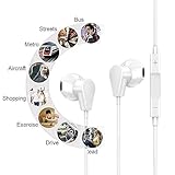 Bluetooth Headphones with Microphone and Volume Control, Noise Cancelling Earphones for Applee 7 8 X XS Max XR Earbuds