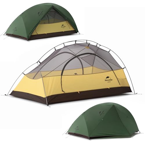 Naturehike Star-River Tent Double Layer Ultralight 2 Person Backpacking Tent Waterproof Hiking Tent,Lightweight Backpacking Cycling Tent for Adults