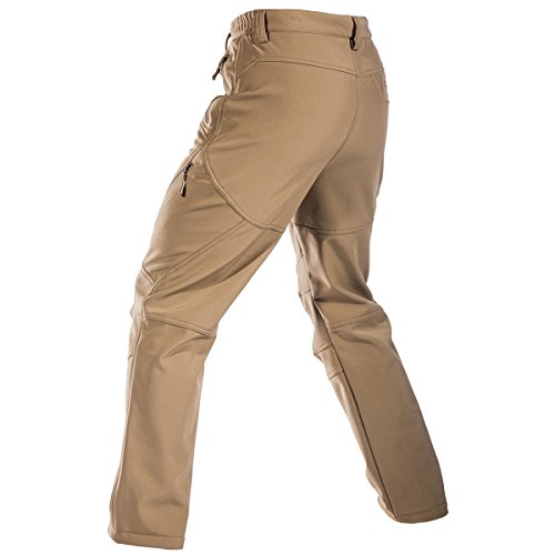 image for FREE SOLDIER Men's Fleece Lined Water Repellent Softshell Snow Ski Pan