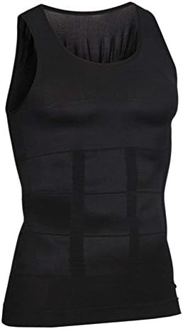 NAERFB Mens body shaper slimming shirt size of the chest slim by weight to loose the tank of compression muscle shapewear vest