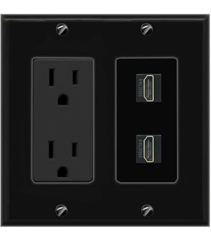 Riteav U2013 15 Amp Presa Di Alimentazione 1 Porta HDMI 2 Porte