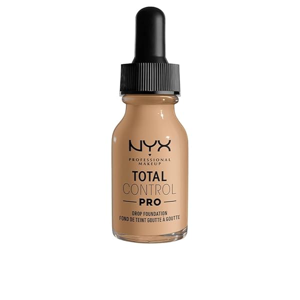 NYX PROFESSIONAL MAKEUP TOTAL CONTROL PRO DROP FOUNDATION, SKIN-TRUE BUILDABLE COVERAGE – BUFF