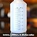 SupplyMaid Commercial-Grade 16 oz Spray Bottles with Dilution Ratios, Ounces & Milliliters, Made in USA, Great for Cleaning, Essential Oils, Hair, Plants, BBQ (4-Pack)