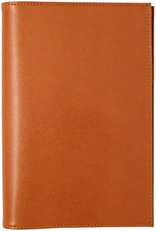 Slip-on notebook cover A5 WDS leather Camel WDS-1901