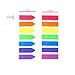 PrettyFNT 4 Sets Sticky Flag Notes, Neon Page Markers Colored Index Tabs, Fluorescent Sticky Note Flags for Page Marker, 7 Colors 560pcs