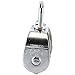 DasMarine 2 Pack M25 Double Pulley Block in 304 Stainless Steel Crane Swivel Hook Double Pulley Roller Loading (M25)