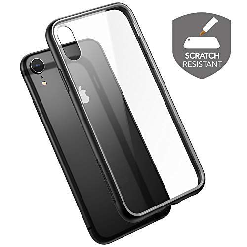 YOUMAKER Premium Crystal Clear Hybrid Case for iPhone XR, Slim Fit Lightweight Bumper Scratch Resistant Drop Protection Shockproof Protective Cover for All New Apple iPhone XR 6.1 inch - Black
