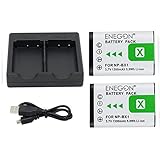NP-BX1 ENEGON Battery (2-Pack) and Rapid Dual Charger for Sony NP-BX1 and Sony Cyber-Shot DSC-RX100, DSC-RX100 II/III/M4/M5/M6/M7/Ⅳ/Ⅴ/Ⅵ/Ⅶ/VA, DSC-RX100M II, HDR-CX405
