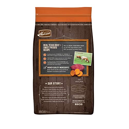 Merrick Dry Dog Food, Real Texas Beef and Sweet Potato Grain Free Dog