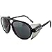 TITUS G35 Retro Aviator Z87 Sunglasses Eye Protection w/Side Shield Motorcycle Shooting DOT ANSI CE Approved Safety Glasses (Smoke)