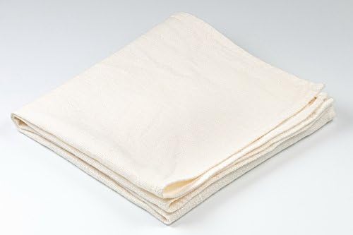 BLESS LINEN Stonewashed Pure Linen Flax Hand Kitchen Towel, 16 x 30 Inches, White