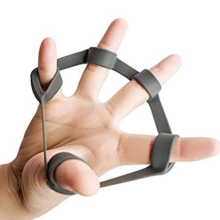 XMark Fitness 3xPACK Finger Stretcher Hand Resistance | Grip Strength Trainer Finger Exerciser Finger Stretcher Hand Resistance Bands Forearm Exerciser