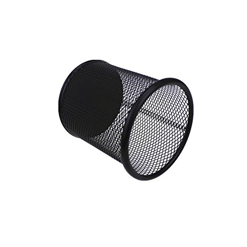 Mesh Pen Holder - 4Pcs Metal Pen Organize Pencil Cup(Black)