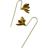 Dainty Magnolia Flower Earrings for Women Flower Daisy Floral Drop Dangle Earrings Statement Earrings for Birthday Party Fashion Jewelry Gifts