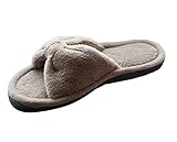 Isotoner Women's Ribbon Rouched Bow Slide