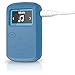 iGadgitz U4294 Silicone Gel Skin Cover Case Compatible with Sandisk Sansa Clip Jam MP3 SDMX26-008G (2015) - Blue