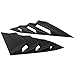 IKON MOTORSPORTS, Window Louvers Compatible with 2016-2021 Honda Civic Sedan, Rear Quarter Panel Window Side Louvers Vent 2PCS ABS