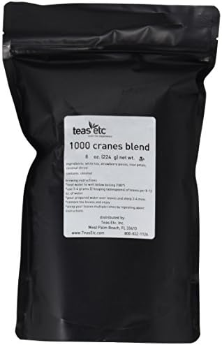 Teas Etc 1000 Cranes Blend Loose Leaf White Tea 8 oz.