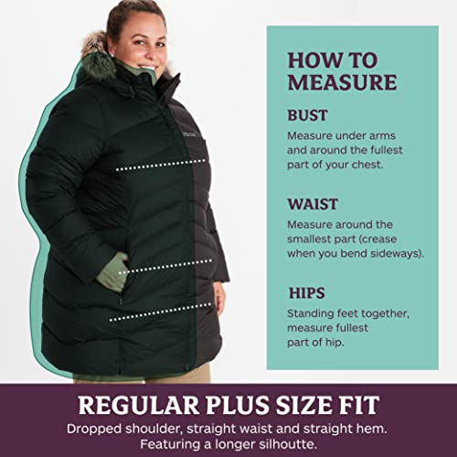 Marmot Women’s Montreal KneeLength Puffer Coat DownInsulated, Water
