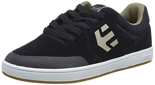 Etnies boys Kids Marana Skate Shoe, Navy/Tan, 6 Big