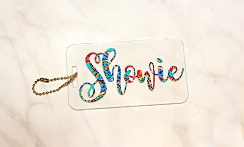 Monogrammed Acryllic Luggage Tag