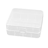uxcell Hard Plastic Box Holder Storage Box Container for 2 x 26650 Battery