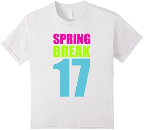 Kids Spring Break 17 Nostalgic Memory Vacation T-Shirt 12 White