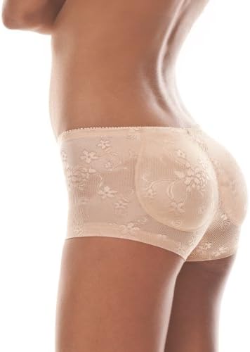 Bubbles Bodywear Fancy Fanny Padded Panty (X-Large, Nude)