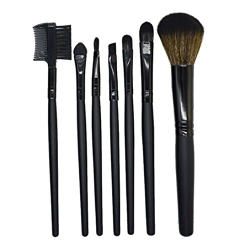 image for Qisc 7 Pieces Professional Makeup Brushes Essential Cosmetics With Cas