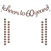 Glittery Rose Gold Cheers to 60 Years Banner for 60th Birthday Wedding Anniversary Party Decorations Supplies | Extra Rose Gold Glittery Circle Dots Garland