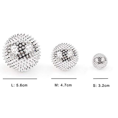 1Pair Magnetic Hand Palm Acupuncture Ball Pain Relief Massager Acupuncture Acupressure Health Care - Thumbnail 2
