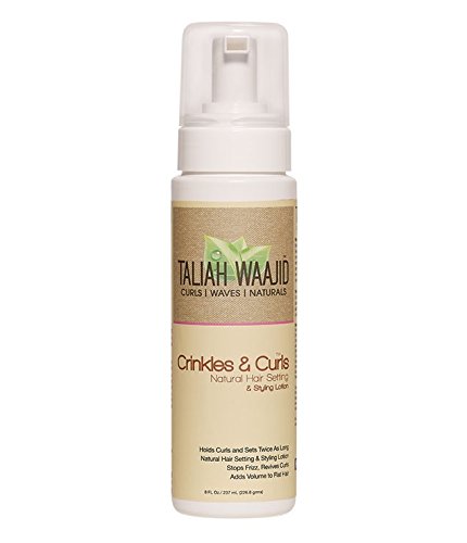 Taliah Waajid Black Earth Products Crinkles and Curls Natural Hair and Loc Styling Lotion, 8 Ounce