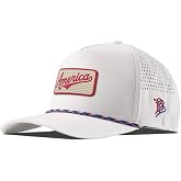 Branded Bills America Badge Hats for Men, 5 Panel Curved Rope Baseball Cap, Adjustable Snapback