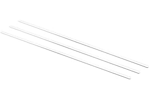 MECCANIXITY 3.3 Borosilicate Glass Stick 9.84" Length 4mm Dia Stir Rod Mixing Tools with Both Ends Round for Lab Kitchen Scie