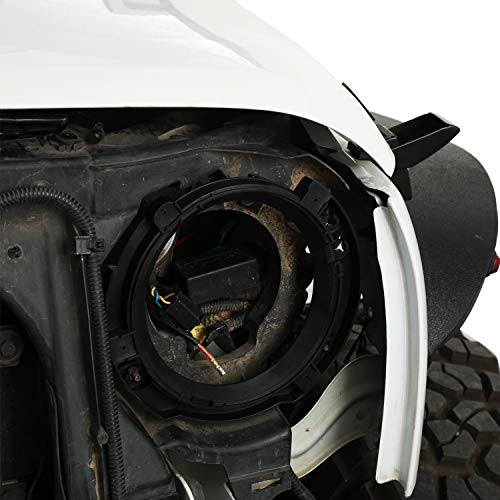 u-Box 7inch Headlight Replacement Mount Bracket Ring (Jeep Wrangler JK 2007-2018)