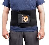 OrthoStep Black Supportive, Adjustable, and Breathable Back Brace