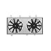 Mishimoto MMFS-PRO-03 Performance Aluminum Fan Shroud Fits Mazda Protege 2001-2003 Silver